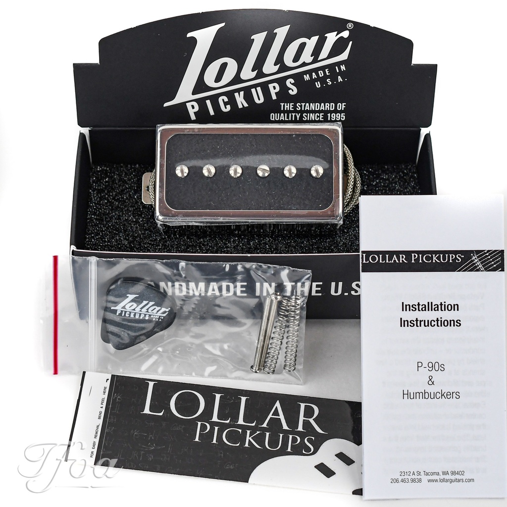 Lollar Novel 90 Neck Nickel Matte Black | The Fellowship of Lollar Novel 90 Neck Nickel Matte Black | The Fellowship of